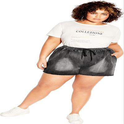 City Chic Women's Plus Size Short - Soft Denim