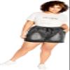 City Chic Women's Plus Size Short - Soft Denim view 1