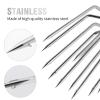 7-Prong Fishing Harpoon, Stainless Steel Fishing Spear Gig Gaff Fork Hook with 8mm Screw, for Catching Fishes Frogs in Pond River Lake etc. Capable for Fishing Pole (11-Prong Fishing Harpoon) view 2