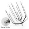 7-Prong Fishing Harpoon, Stainless Steel Fishing Spear Gig Gaff Fork Hook with 8mm Screw, for Catching Fishes Frogs in Pond River Lake etc. Capable for Fishing Pole (11-Prong Fishing Harpoon) view 3