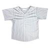 DIGITMON Kids Baseball Jersey Button Down Premium Striped T Shirts Uniform, White 14 Years Teenagers view 1