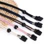 Sucrain 5 Pieces Adjustable Hat Strap Clips Hat Chin Cord for Golfing, Fishing, Boating view 2