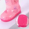 Baby Boy Shoes Toddler Rain Boots Baby Rain Boots Short Rain Boots for Toddler Easy On Booties (Pink, 12.5 Little Child) view 2