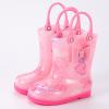 Baby Boy Shoes Toddler Rain Boots Baby Rain Boots Short Rain Boots for Toddler Easy On Booties (Pink, 12.5 Little Child) view 4