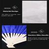 Kiioouu 1 Pair Imitation Silk Belly Dance Fans Handmade Dyed Performance Long Fan Gradient Color Dance Fans Women view 4
