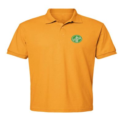 ALLNTRENDS Gluten Free Logo Embroidered Men's Polo Shirt (as1, Alpha, l, Regular, Regular, Gold)