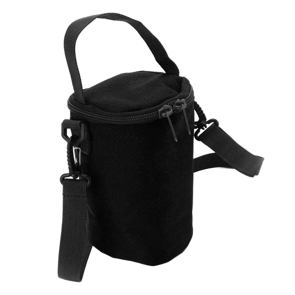 NDNCZDHC Camping Lantern Storage Bags, Large Capacity Double Zipper Multifunctional Outdoor Camping Gas Lamp Lights Handle Bags(Black)