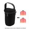 NDNCZDHC Camping Lantern Storage Bags, Large Capacity Double Zipper Multifunctional Outdoor Camping Gas Lamp Lights Handle Bags(Black) view 2