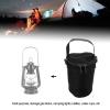 NDNCZDHC Camping Lantern Storage Bags, Large Capacity Double Zipper Multifunctional Outdoor Camping Gas Lamp Lights Handle Bags(Black) view 3