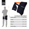 moonwalkr Cricket Thigh Guards 2.0 Lightweight Cricket Guard & Equipment Unisex Thigh Pads for Batter's Height (6'3"-6'6") Safeguarding Both Your Outer and Inner Thighs Blue (X-Large, Right Hand) view 3