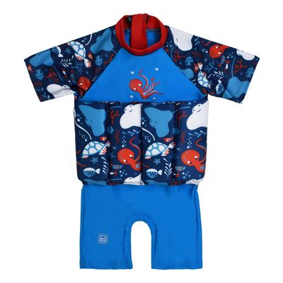 Splash About Kids Sleeved Floatsuit, Sea Life, 4-6 Years