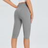 XUNRYAN Biker Shorts Women High Waisted 12"/ 8"/ 5" Fitness Athletic Workout Leggings Running Yoga Shorts Gym Activewear view 4