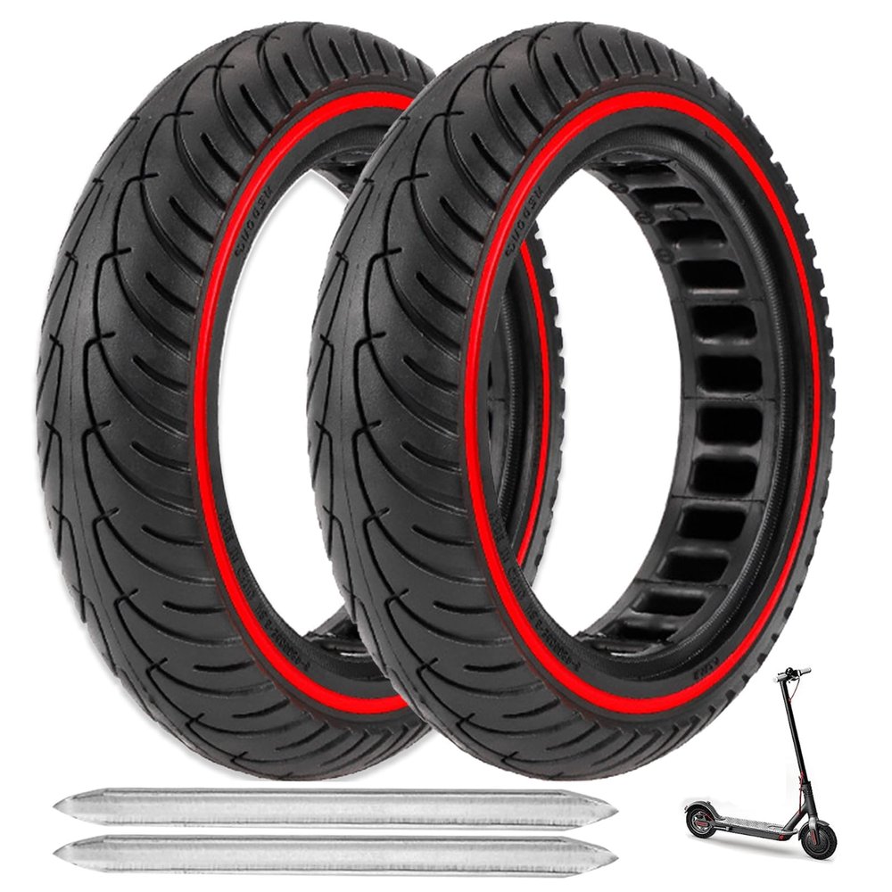 2PCS Solid Tires, 8.5x2 Inch Electric Scooter Replacement Wheels, 8 1/2'' Front or Rear Honeycomb Tire for Gotrax Gxl V2/XR/APEX Xiaomi M365/Pro Hiboy S2/S2R Hover-1 Journey and All 8.5'' Scooter Tire