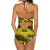 Adugen Origei Bikini Jamaica Flag Bathing Suit Women's Swimwear One-Piece Swimsuit Tummy Control Swimsuits M view 4