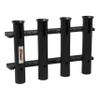 Extreme Max 3005.5641 Wall-Mount Poly Fishing Rod Holder - 4-Rod, Black view 4