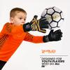 Kalci Soccer Goalie Gloves with Latex Foam Padding for Kids/Adult Finger Protection Breathable Goalkeeper Gloves Hook & Loop Strap for Ultimate Grip GK Gloves (Orange-Size-8) view 3