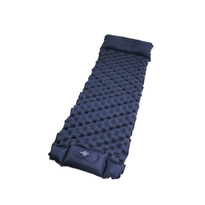 Outdoor Sleeping Pad Camping Inflatable Mattress with Pillows Travel Mat Folding Bed Ultralight Air Cushion Hiking Trekking (Color : Pedal Navy, Size : /)