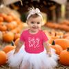 One Floral 1st Birthday Shirt for Baby Girls First Birthday Outfit White on Vintage Pink 12 Months view 2