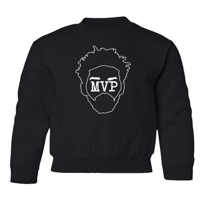 superhotapparel Embiid Best Player Philadelphia Basketball Fans Youth Crewneck Sweatshirt (Black, Youth Medium)