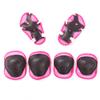 EMUKOEP 7pcs Kids Protective Gear with Adjustable Helmet Knee Pads Elbow Pads Wrist Pads for Roller Skates (Pink) view 2