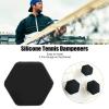 SPYMINNPOO 10pcs Tennis Racket Vibration Dampeners, Soft Silicon Racket Shock Absorbers for Women Men Gift Black view 2