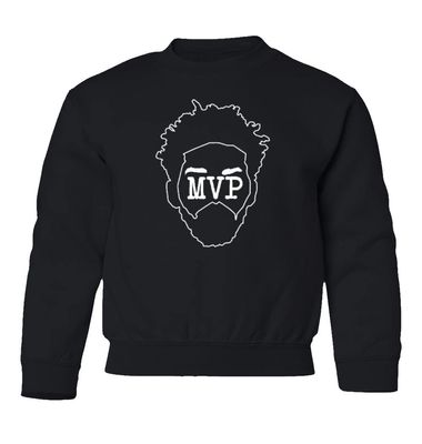 superhotapparel Embiid Best Player Philadelphia Basketball Fans Youth Crewneck Sweatshirt (Black, Youth Small)
