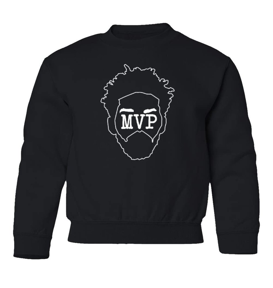 superhotapparel Embiid Best Player Philadelphia Basketball Fans Youth Crewneck Sweatshirt (Black, Youth Small)