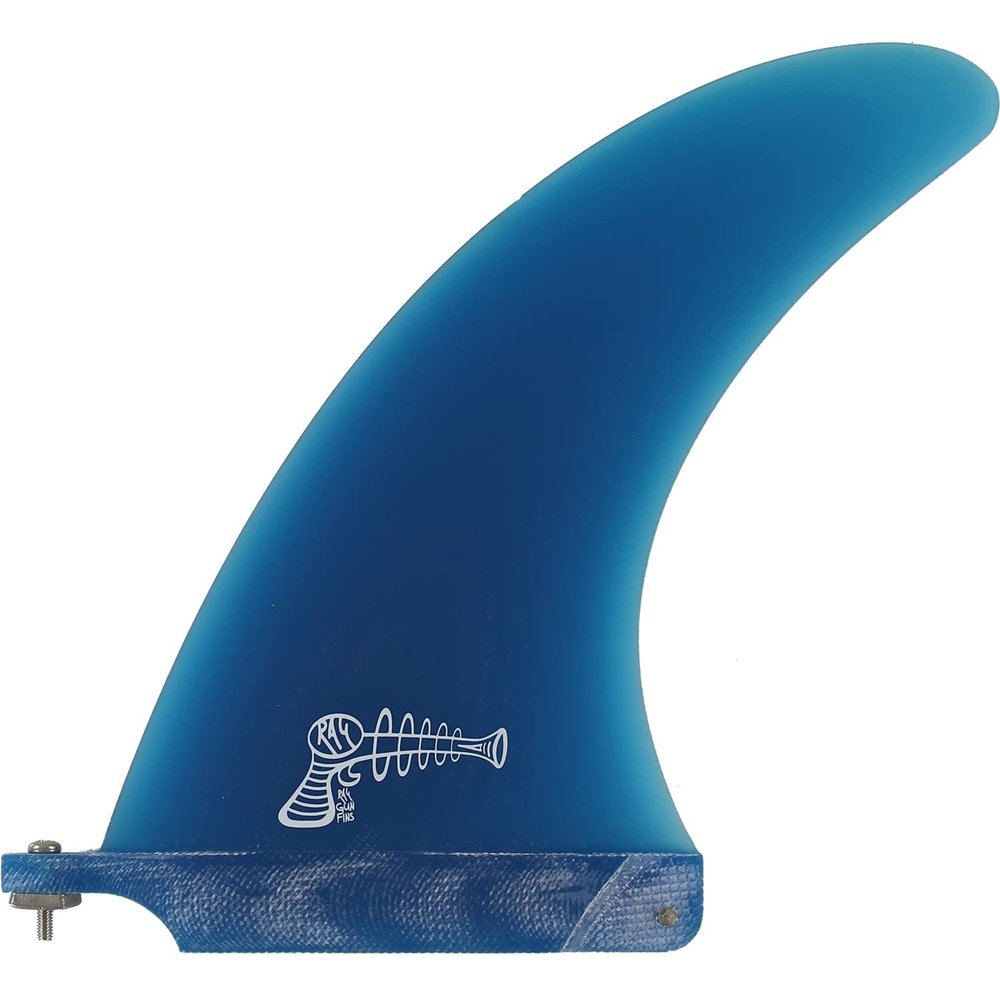 Ray Gun Fins Fiberglass Blue Single Fin - 7"