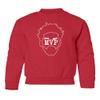 Embiid Best Player Philadelphia Basketball Fans Youth Crewneck Sweatshirt (Red, Youth Large) view 1