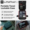 VAULTEK LifePod 10 Compact Lockable Weatherproof Case with Built-in Lock, Steel Security Cable, & TSA Handgun Case or Car Safe, Portable Travel Pistol Safe/Covert Black/Biometric view 2