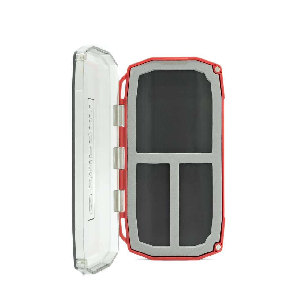 Umpqua UPG Foam Magneto Red Fly Box - Thin Lightweight Strong Impact-Resistant Fly Storage Case - Fly Fishing Tackle Organizer, Mini