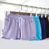 4 Pack Youth Girls Athletic Shorts 3", Girls Soccer Shorts, Kids Workout Gym Clothes Activewear Apparel with Zipper Pockets (Set 2, X-Small) view 3