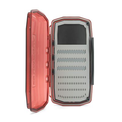 UMPQUA UPG Silicone WP Weekender Claret Fly Box - Lightweight Durable Versatile High-Capacity Large-Sized Secure Hold Quick-Loading Fly Storage Case - Fly Fishing Tackle Organizer