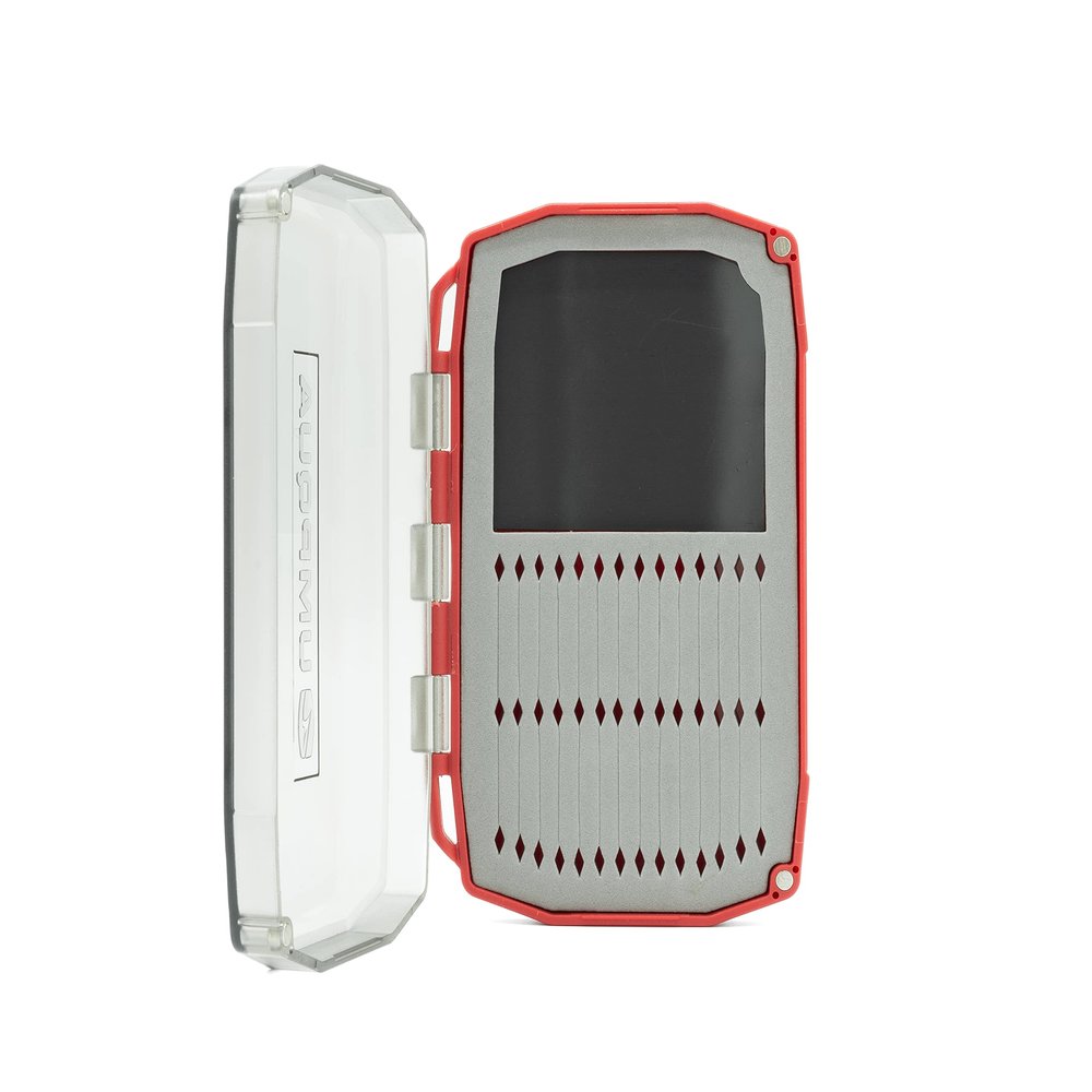 UMPQUA UPG Foam Daytripper Red Mini Fly Box - Lightweight Versatile Waterproof Dustproof Quick-Loading Fly Storage Case - Fly Fishing Tackle Organizer