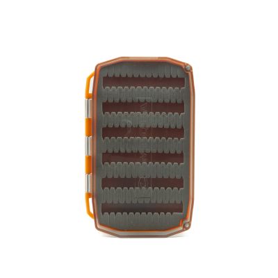 UMPQUA UPG Foam Essential Mini Hot Orange Fly Box - Lightweight Strong Impact-Resistant Quick-Loading Fly Storage Case - Fly Fishing Tackle Organizer