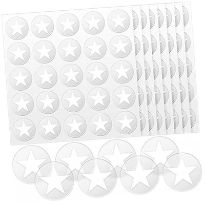 Baseball Helmet Decals 500 Pieces Star Helmet Stickers for Sports PVC Material