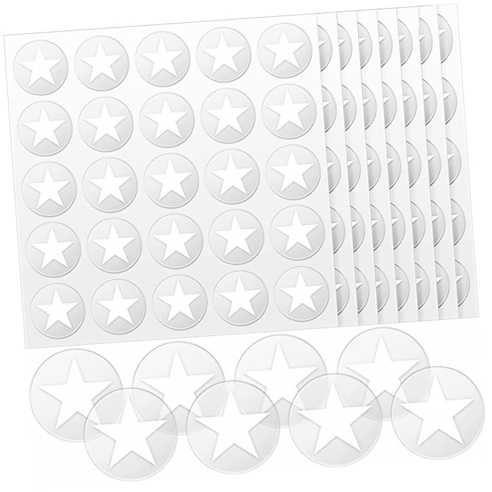 Baseball Helmet Decals 500 Pieces Star Helmet Stickers for Sports PVC Material