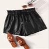 AKIOLOAS Women's Shorts Drawstring Paperbag Waist Shorts Women's Shorts Shorts for Women (Size : Medium)