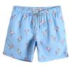 maamgic Mens Swim Trunks Quick Dry Swim Shorts with Mesh Lining Funny Swimwear Bathing Suits 7inch Flamingo Blue X-Small view 1