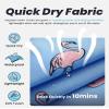 maamgic Mens Swim Trunks Quick Dry Swim Shorts with Mesh Lining Funny Swimwear Bathing Suits 7inch Flamingo Blue X-Small view 3