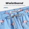 maamgic Mens Swim Trunks Quick Dry Swim Shorts with Mesh Lining Funny Swimwear Bathing Suits 7inch Flamingo Blue X-Small view 4