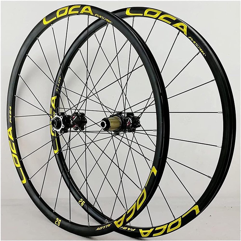 ZECHAO Disc Brake Mountain Bike Wheelset,26/27.5/29In 24 Holes Bike Wheel Alloy Rim Mountain 8-12 Speed with Straight Pull Hub Wheelset (Size : 26inch)