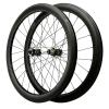ZECHAO 700C Disc Brake Cyclocross Road Bike Wheelset,Carbon Fiber Open Fat Rim Wheel Bike Wheel 7 8 9 10 11 12 Speed 15 * 100MM Wheelset (Size : 40mm) view 1