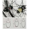 ZECHAO 700C Disc Brake Cyclocross Road Bike Wheelset,Carbon Fiber Open Fat Rim Wheel Bike Wheel 7 8 9 10 11 12 Speed 15 * 100MM Wheelset (Size : 40mm) view 2