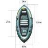 Touring Kayak Inflatable Boat Stable and Safe Inflatable Kayak with High Output Air Pump and Repair Kit Water Raft Lightweight Flexibility Thicken view 2