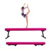 GBVUGY Adjustable&Foldable Gymnastics Balance Beam,8FT High-Low Level Floor Gymnastic Beam,No Tool Require, Gym Equipment for for Kids Children Girls Home Training view 1
