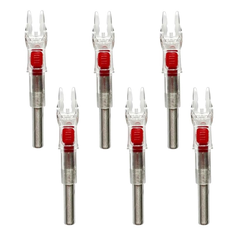 JIANZD Lighted Nocks for Arrows 6Pcs Led Archery Nocks with .244"/6.2mm Inside Diameter