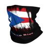 Puerto Rico Flag Puerto Rican Seamless Neck Gaiter Shield Scarf Bandana Face Mask Seamless UV Protection for Motorcycle Cycling Riding Running Headbands White view 1