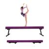 GBVUGY Adjustable&Foldable Gymnastics Balance Beam,6FT High-Low Level Floor Gymnastic Beam,No Tool Require, Gym Equipment for for Kids Children Girls Home Training view 1