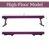 GBVUGY Adjustable&Foldable Gymnastics Balance Beam,6FT High-Low Level Floor Gymnastic Beam,No Tool Require, Gym Equipment for for Kids Children Girls Home Training view 3